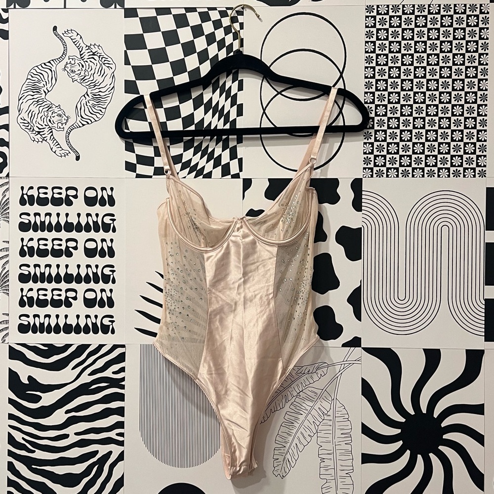 🩰Rhinestone Detail Teddy🩰